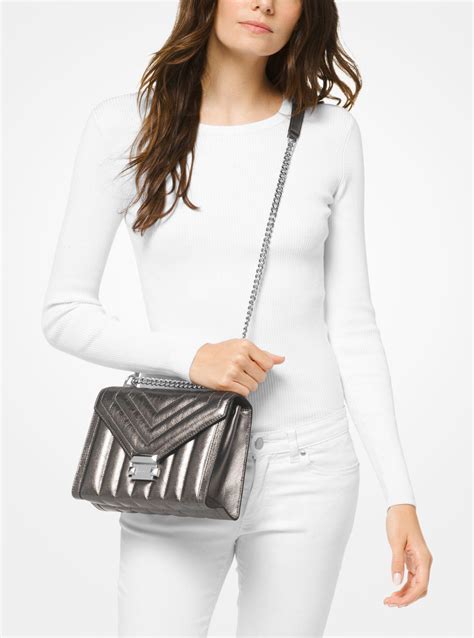 whitney large quilted leather convertible shoulder bag